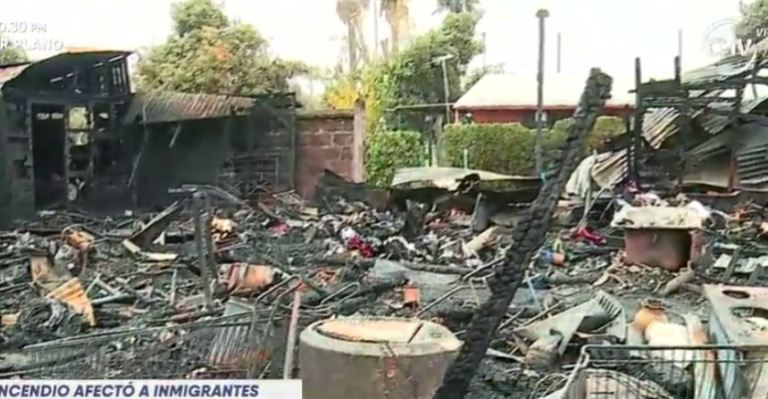 Incendio en Padre Hurtado afectó a familias de inmigrantes