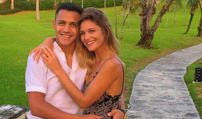 Alexis Sánchez y Mayte Rodríguez confirmaron romance