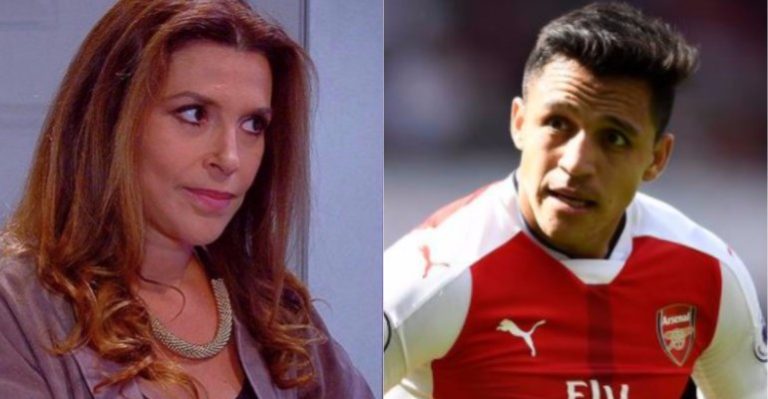 Alexis Sánchez fue a conocer a su suegra