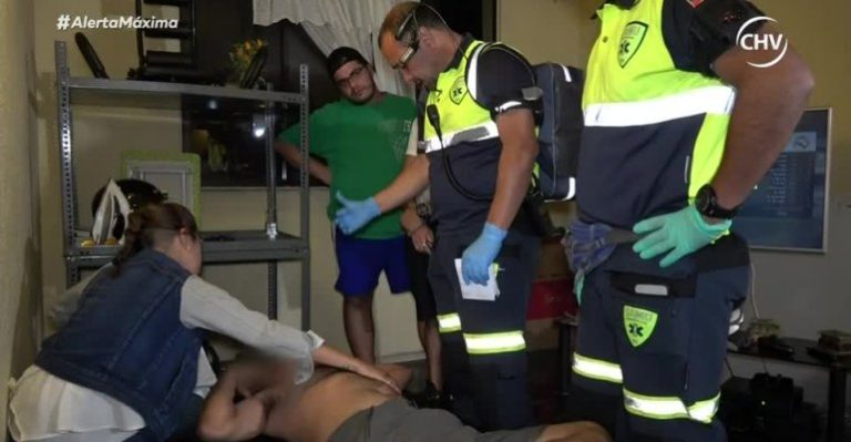 Hombre herido por arma blanca se demostró muy relajado ante la situación