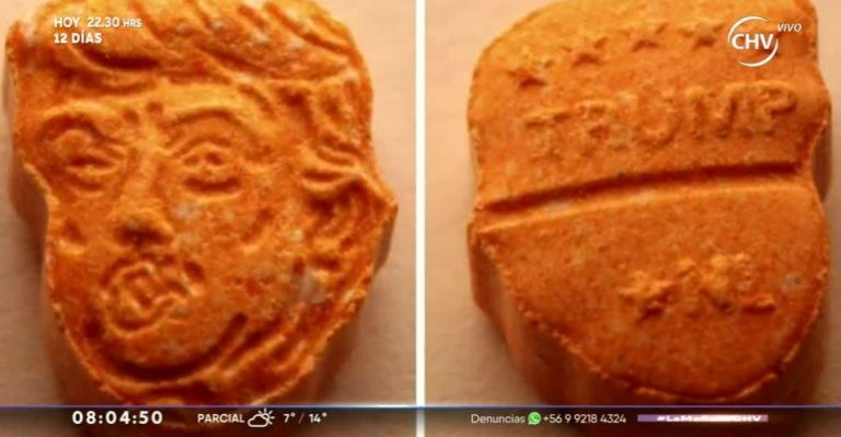 Incautan pastillas de éxtasis con cara de Donald Trump