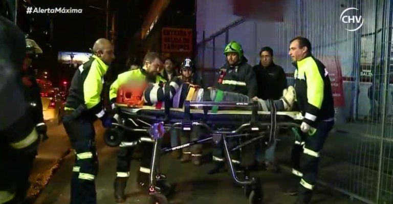 Personal del SAMU socorrió a hombre que cayó de altura