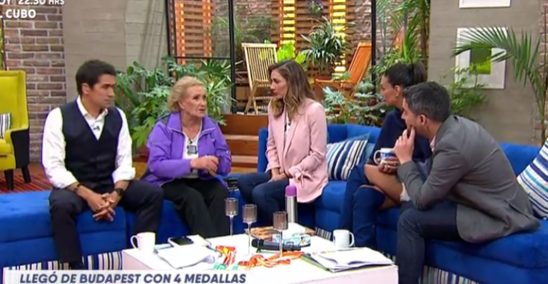Campeona de natación de 83 años visitó La Mañana