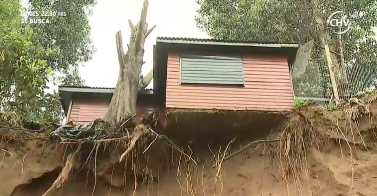 Lluvias amenazan casas de vecinos de Concón