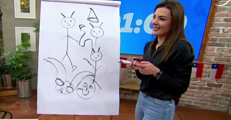 Pilar Ruiz y Cathy Mazoyer jugaron Dibújalo Ya en La Mañana - Parte 1