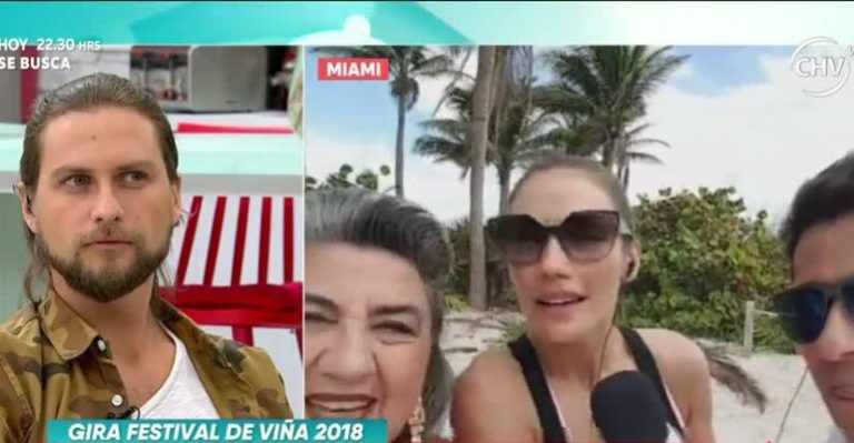 Carola de Moras y Rafa Araneda en gira de viña 2018