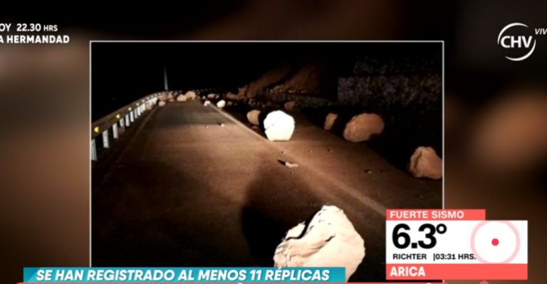 Sismo de 6,3° azotó durante la madrugada al norte grande