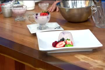RECETA GLUCERNA PANNACOTTA DE BERRIES
