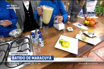 RECETA GLUCERNA BATIDO DE MARACUYA