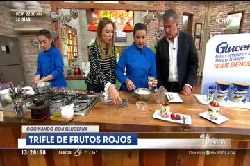 RECETA GLUCERNA TRIFLE DE FRUTOS ROJOS