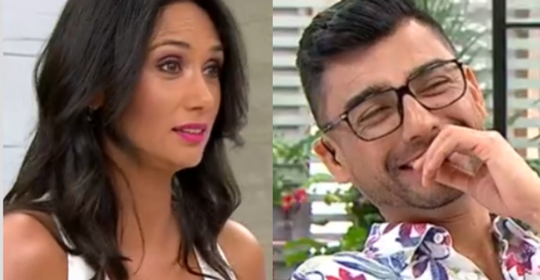 Pamela recordó baile de Caniulef durante visita de Fabricio