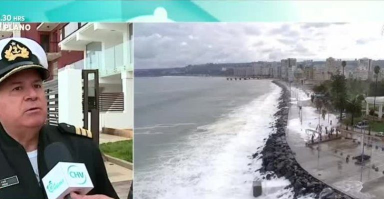 Marejadas llegarán hasta la Quinta Región