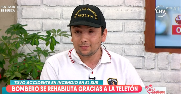 Bombero contó su historia de rehabilitación en La Mañana