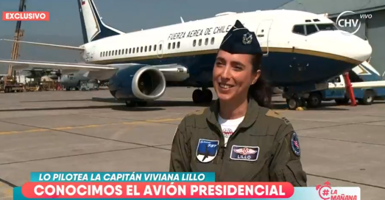 Primera mujer piloto de avión presidencial visitó La Mañana