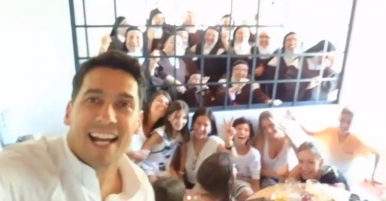 Rafael Araneda visitó a Carmelitas en San Bernardo