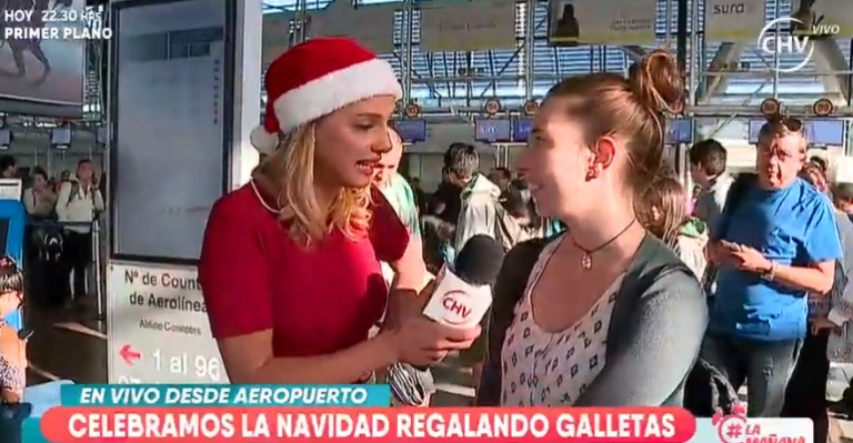 Emilia Daiber en aeropuerto ¿dónde pasarás las fiestas?