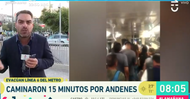 Línea 6 del Metro tuvo que evacuar en hora punta