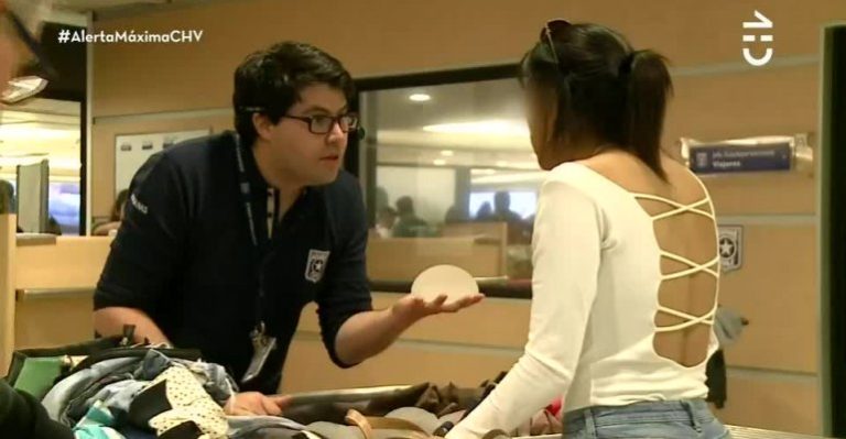 Mujer intentó ingresar a Chile implantes mamarios en su maleta