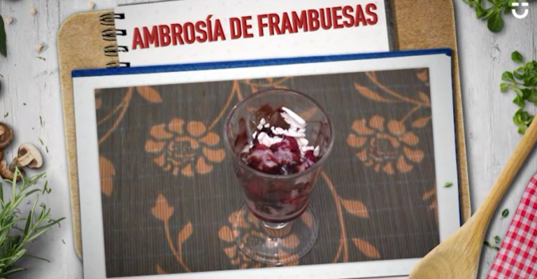 Ambrosía de frambuesa de Lucía López