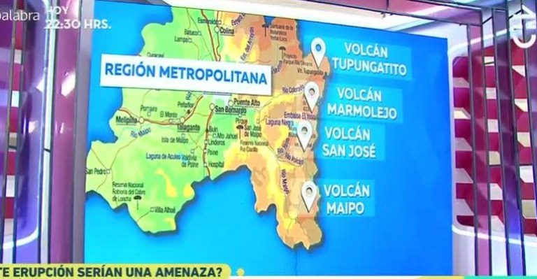 Estos son los cuatro volcanes activos que hay en Santiago