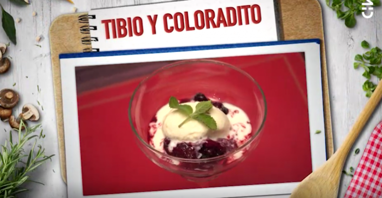 Tibio y Coloradita es el postre de Ximena Rivas