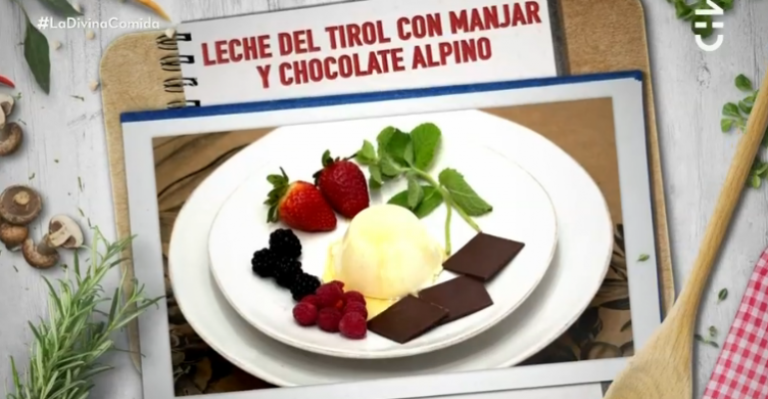 Leche de tirol con manjar y Chocolate Alpino de Karen Doggenweiler