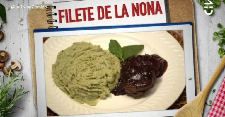 Filete de La Nona es el plato de fondo de Carolina Mestrovic