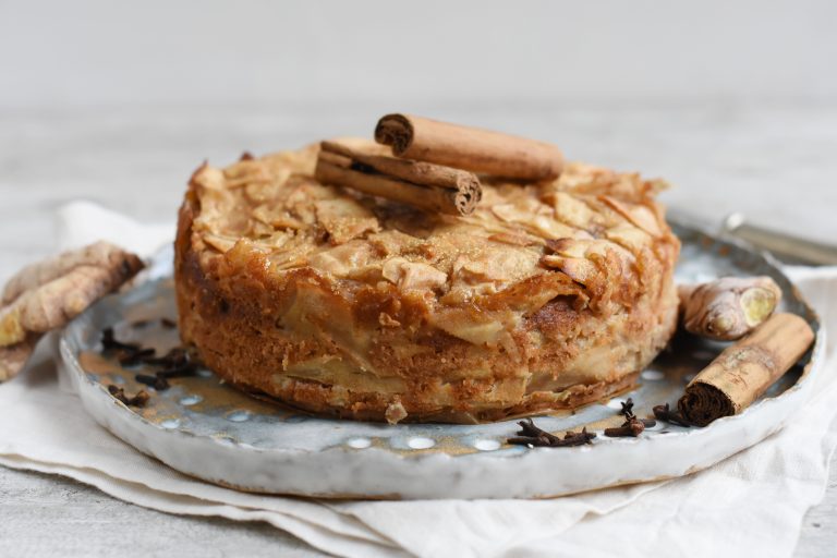 Torta mágica de manzanas chai