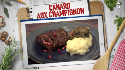 Canard aux champignon por Claudia Hidalgo