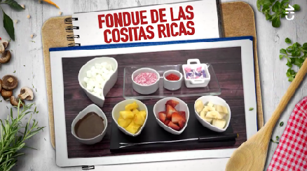 Fondue de las Cositas Ricas es el postre de Paulina Nin