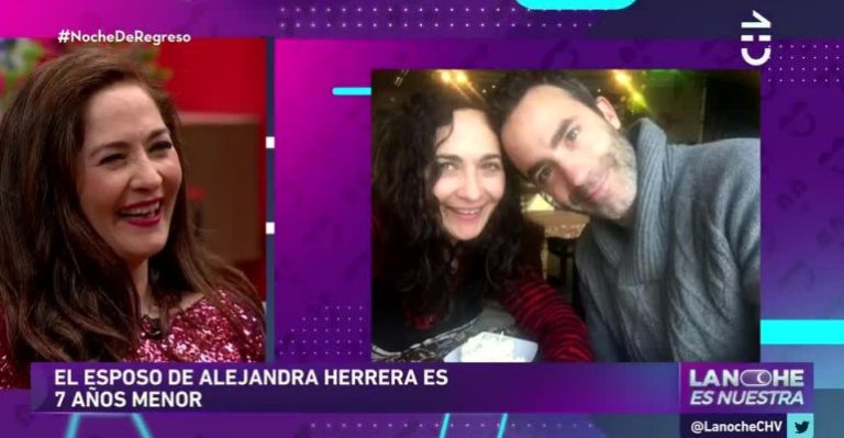 Alejandra Herrera habló sobre su pareja 7 años menor en La Noche es Nuestra