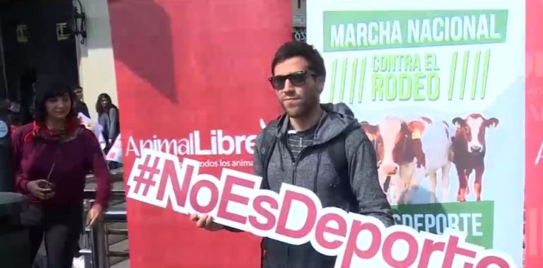 #NoEsDeporte: Marcha contra el rodeo termina con incidentes