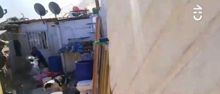 Un hombre se resistió a dejar su casa en llamas no sin antes mojar a su perro y evitar que el animal se quemara