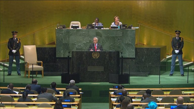 Piñera en la ONU: Acusó a Maduro de ambicioso e insensible ante la crisis en Venezuela