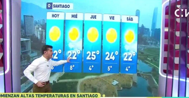 Comienzan las altas temperaturas en Santiago