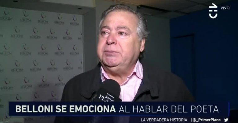 Ernesto Belloni se emocionó al hablar sobre El Poeta