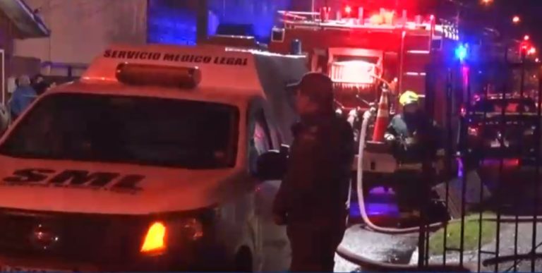 Tres hermanos fallecieron en incendio en Valdivia