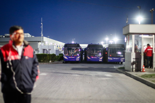 Estos son los 18 recorridos del Transantiago que se fueron a paro