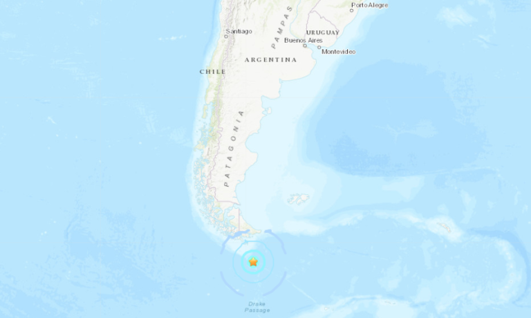 Sismo de 6,3° Richter se registró en la Región de Magallanes