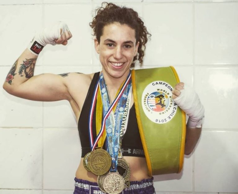 Macarena Orellana, la chilena que ganó el oro en kickboxing y clasificó al mundial a pura autogestión