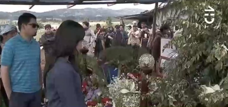 Así fueron los funerales del comunero mapuche Camilo Catrillanca