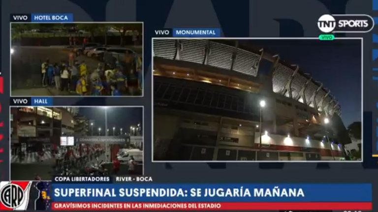 Se suspende la final entre River Plate y Boca Juniors por la Copa Libertadores