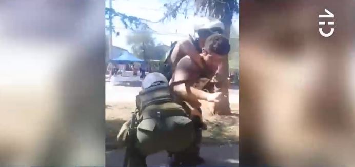 Carabineros desvinculó a tres funcionarios tras violenta detención en Buin