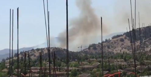 Bomberos y efectivos de Conaf lograron controlar incendio forestal en Los Barnechea