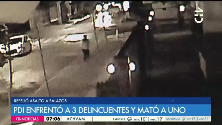 Funcionario de la PDI mató a un antisocial al defenderse de portonazo