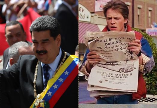 Como en “Volver al futuro”: Nicolás Maduro aseguró que viajó en el tiempo y constató que todo estaba bien