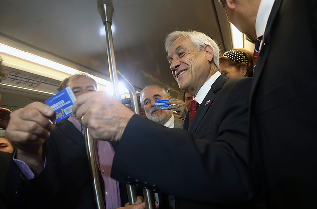 La dura crítica de Piñera al inaugurar la Línea 3 del Metro: 