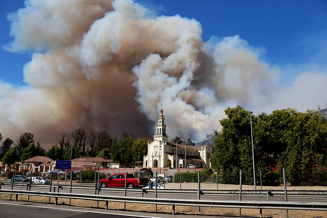 Sospechoso por incendio cerca de Lo Vásquez falleció a raíz de un infarto