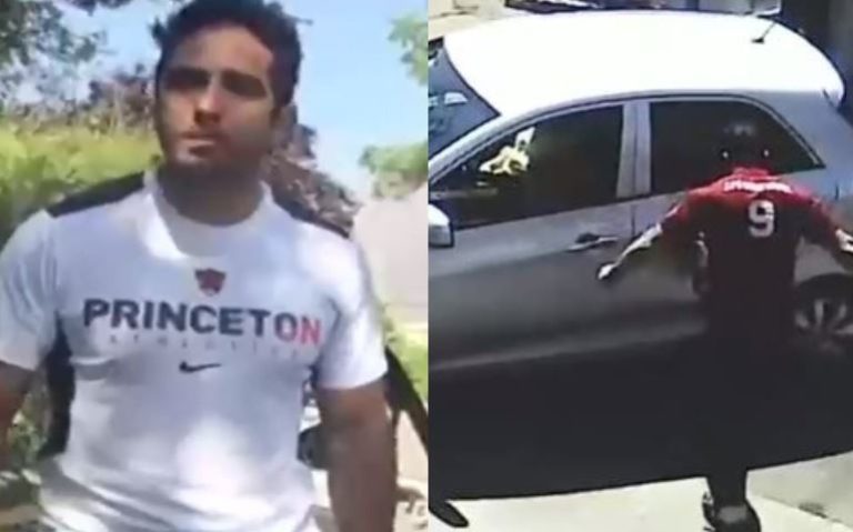 Revelan nuevo video donde stripper argentino agrede a otro vehículo conducido por una mujer