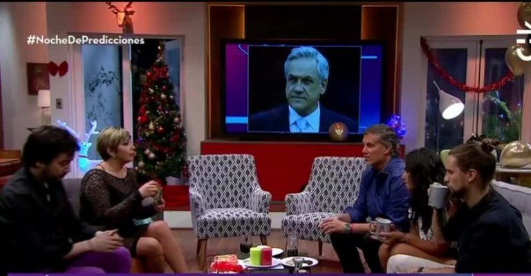 Vanessa Daroch y Álvaro Santi leyeron las cartas del Tarot al presidente Sebastián Piñera